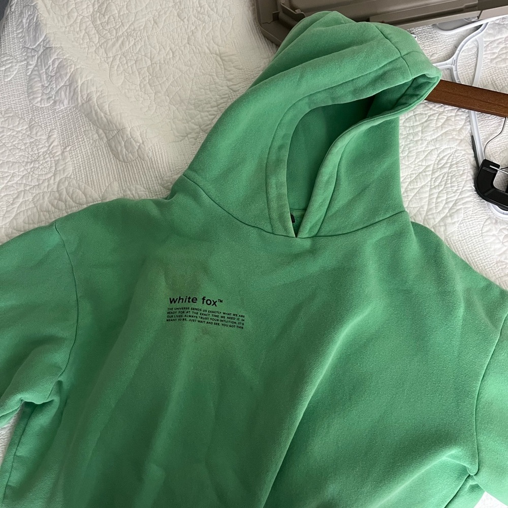 White Fox Boutique Green Hoodie